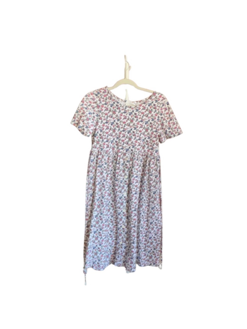 new directions Pink and Cream Floral Short-Sleeve Dress